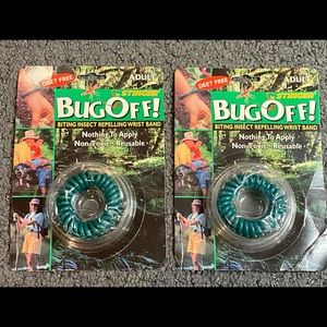 Deet Free by Stinger Bug Off Insect Repelling Wrist Band Non Toxic New